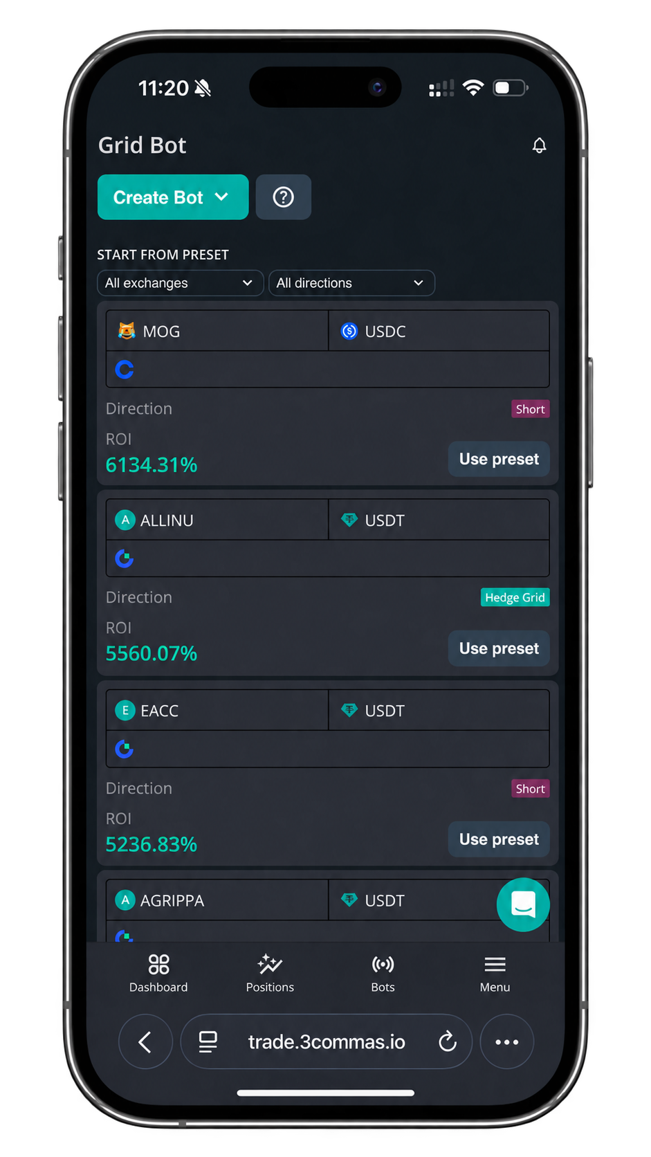 3commas mobile version 1