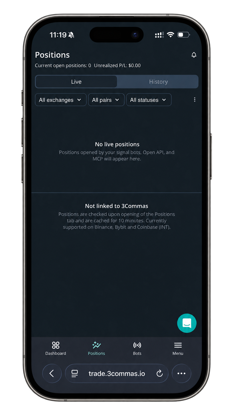3commas mobile version 1