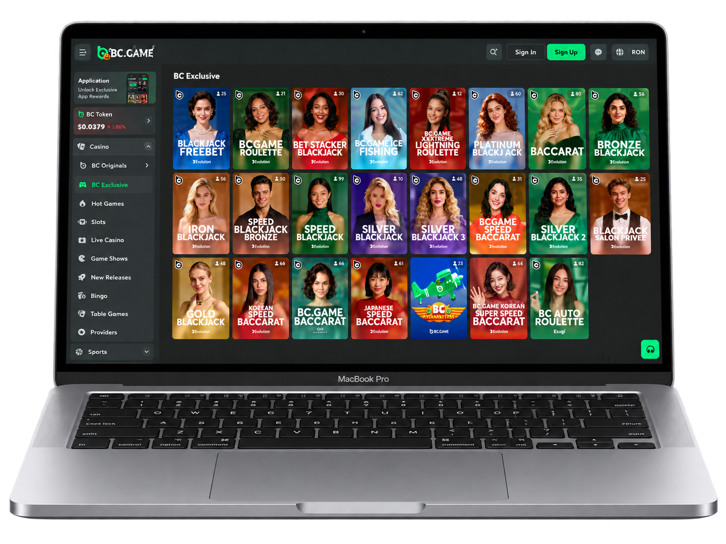 BC Game crypto casino PC experience
