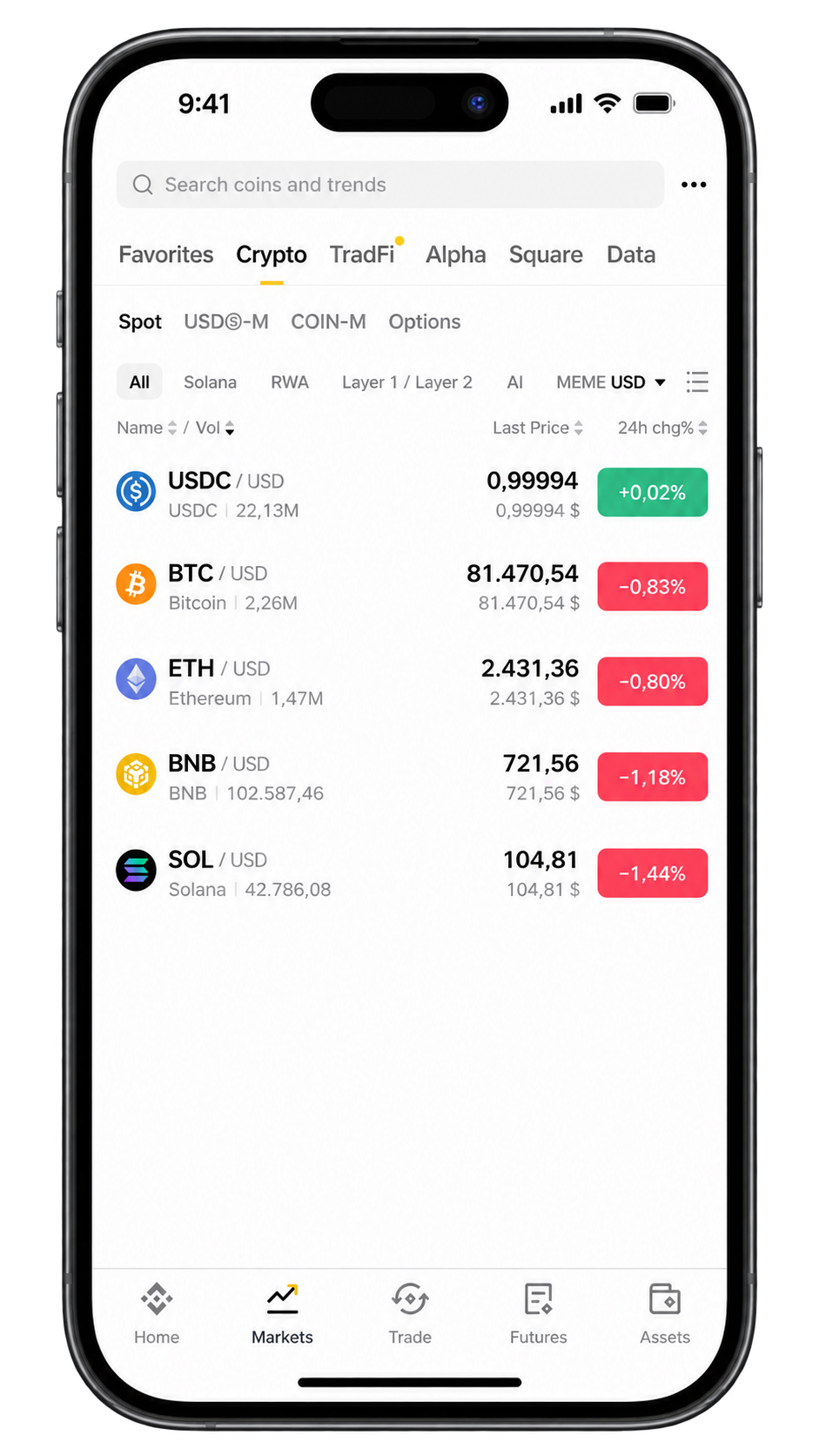 binance mobile experience