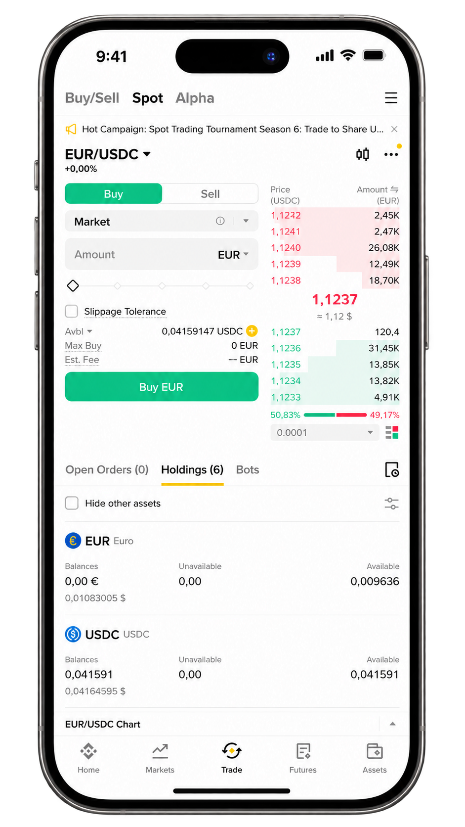binance mobile experience