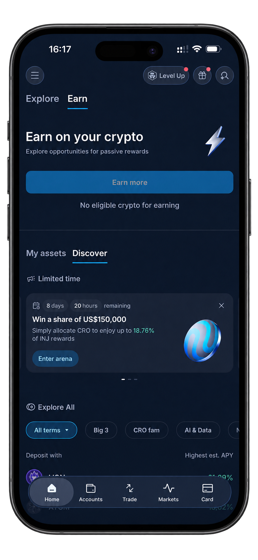crypto.com mobile experience