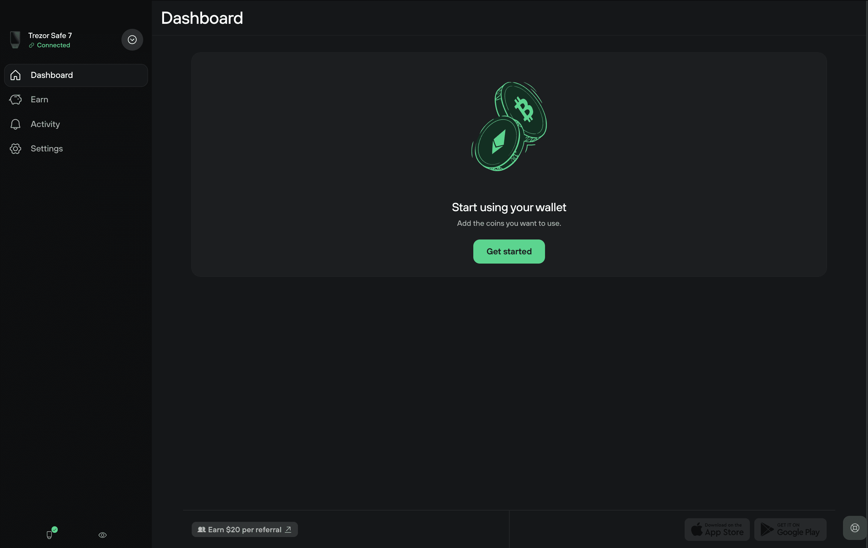 trezor safe 7 setup steps