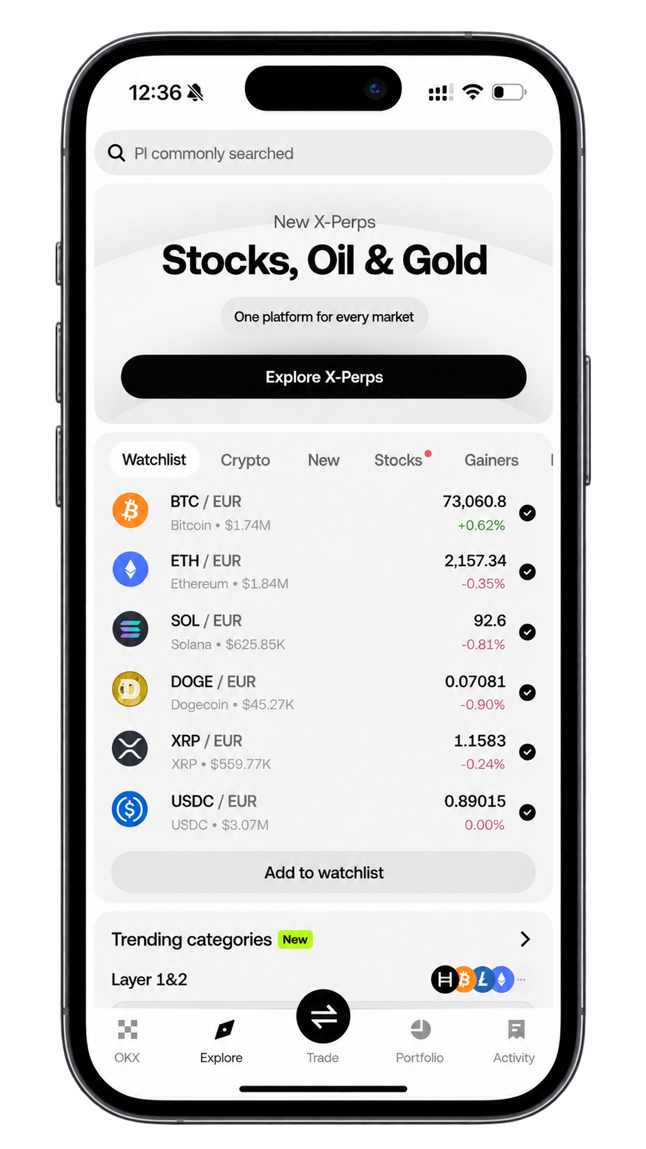 OKX Mobile exchange experience