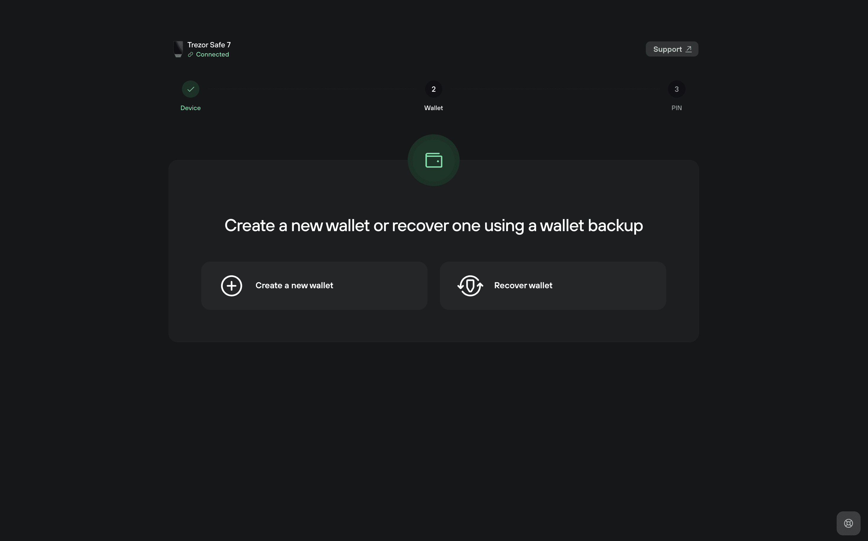 trezor safe 7 setup steps
