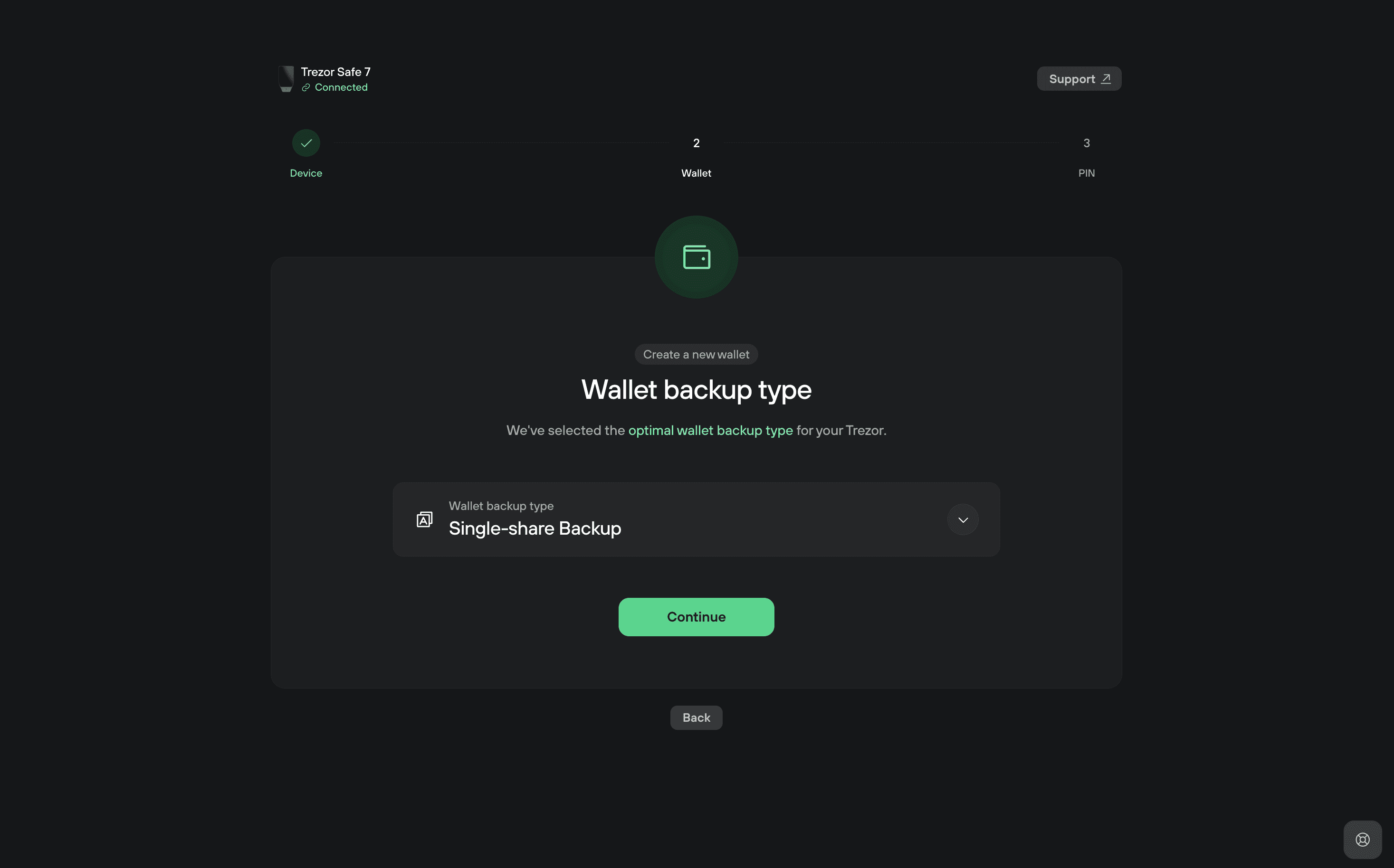 trezor safe 7 setup steps