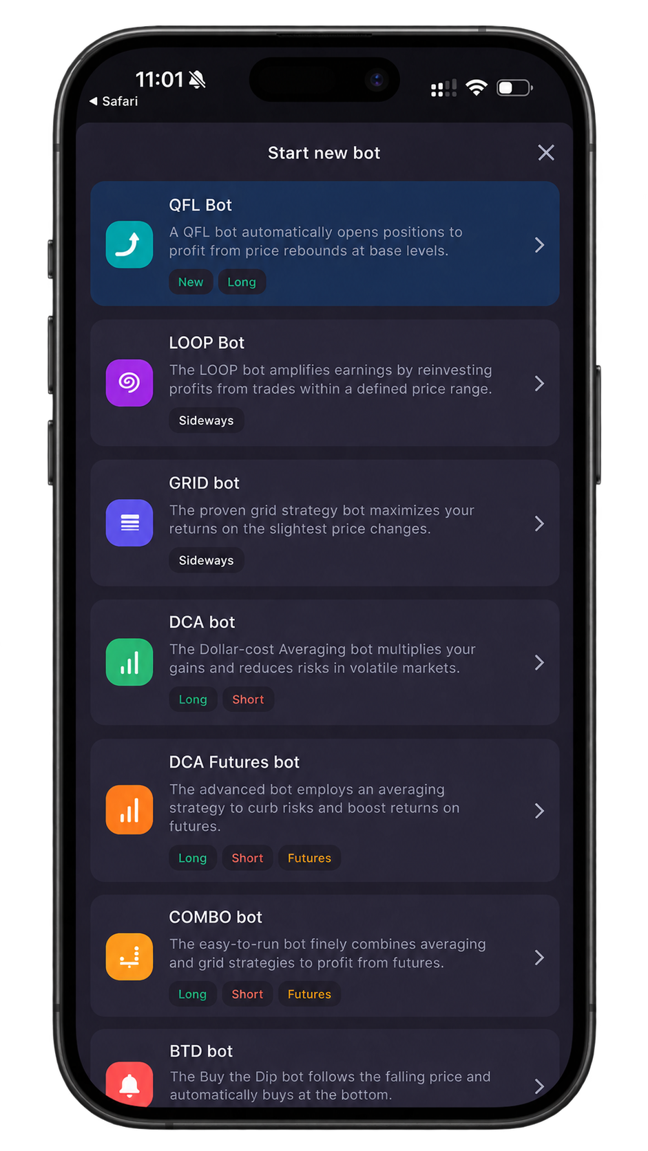 bitsgap trading bot mobile app crypto experience