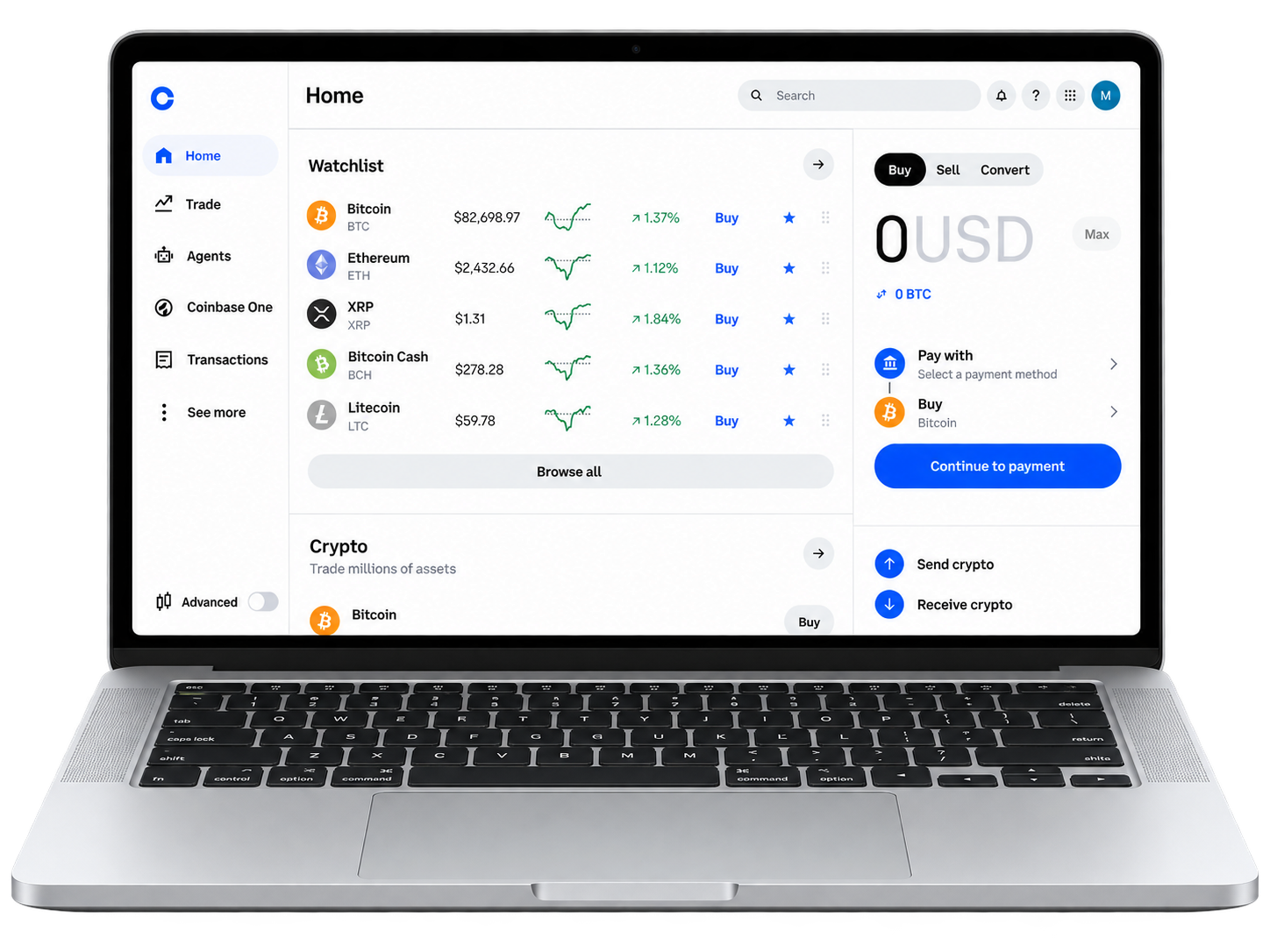 coinbase exchange crypto trading experience