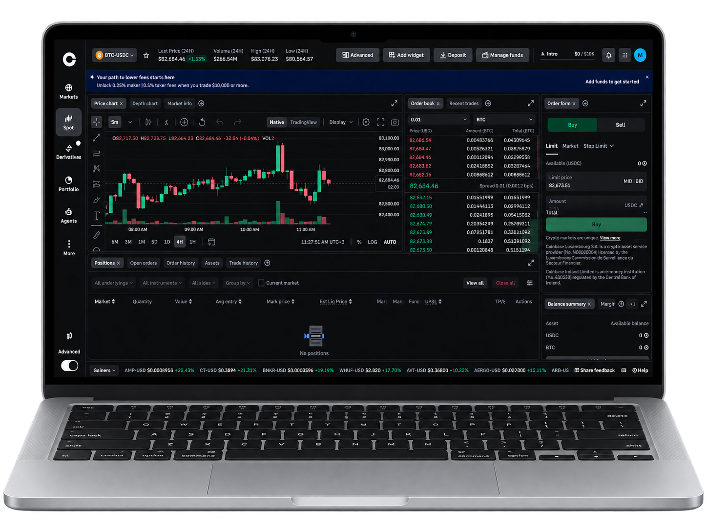 coinbase exchange crypto trading experience