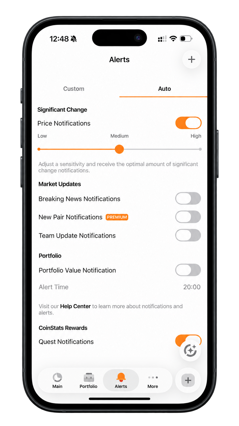 coinsts app crypto portfolio tracker