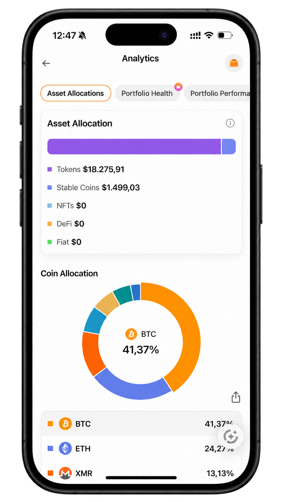 coinsts app crypto portfolio tracker