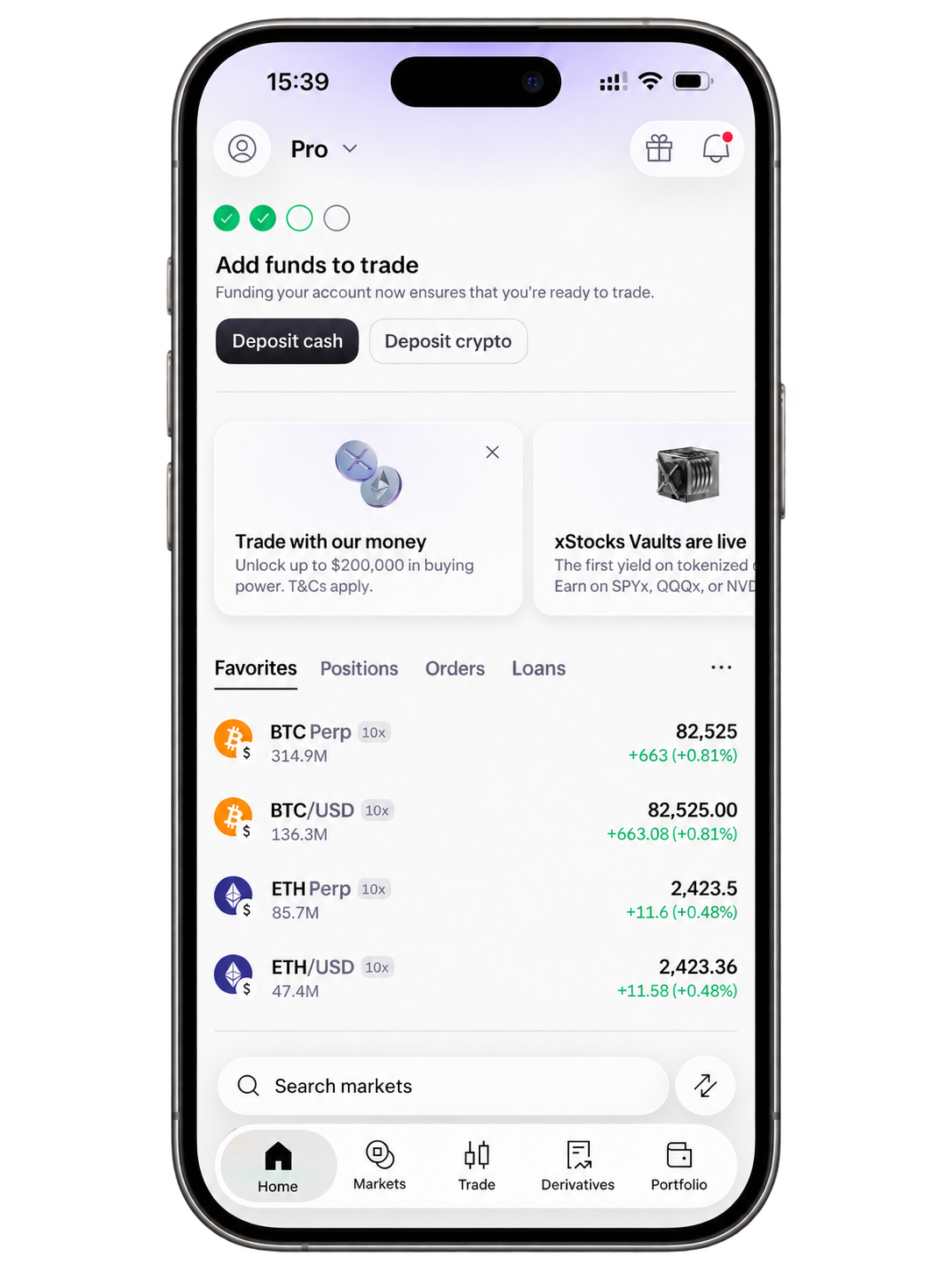 kraken exchange crypto mobile experience