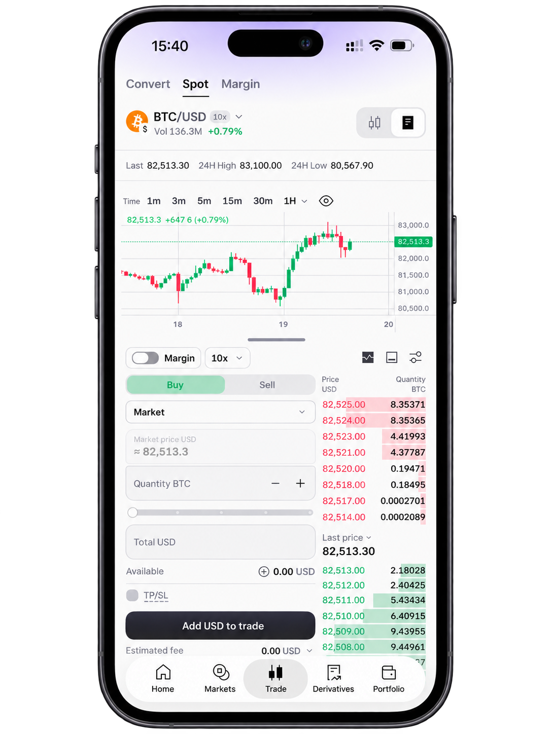 kraken exchange crypto mobile experience