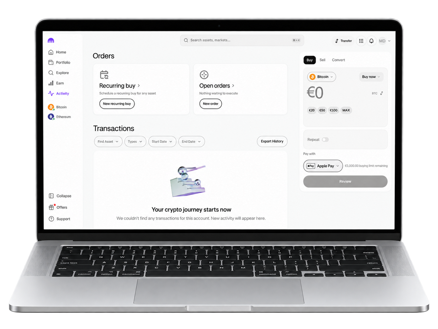 kraken PC crypto experience crypto exchange