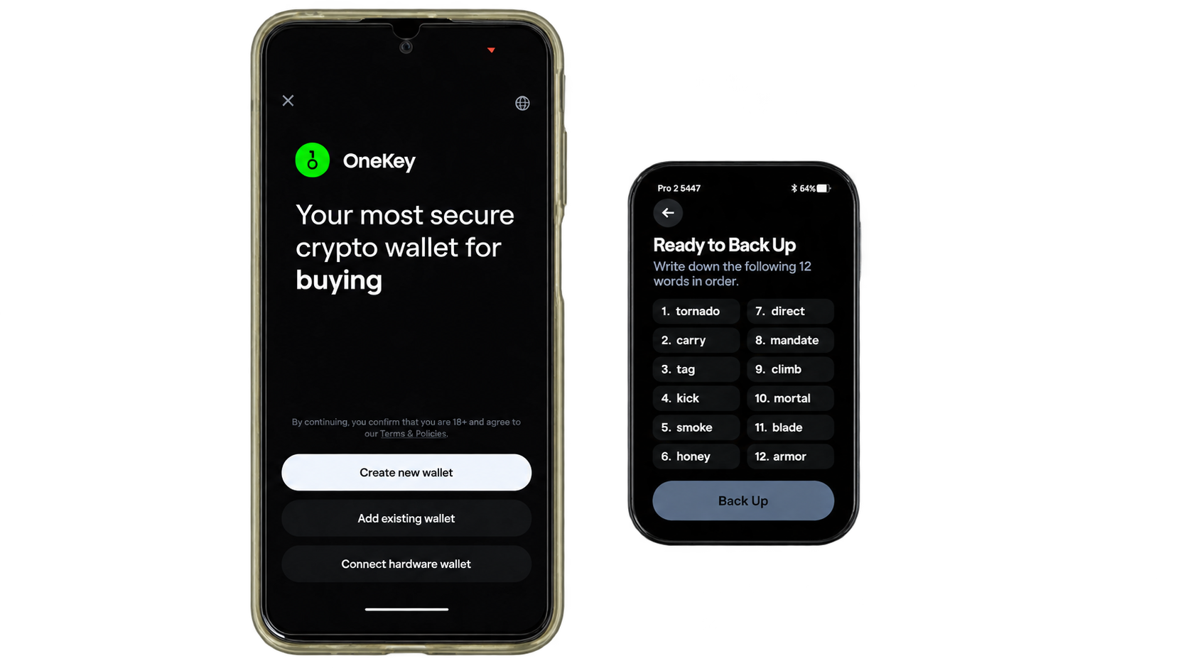 onekey pro 2 hardware wallet set up guide