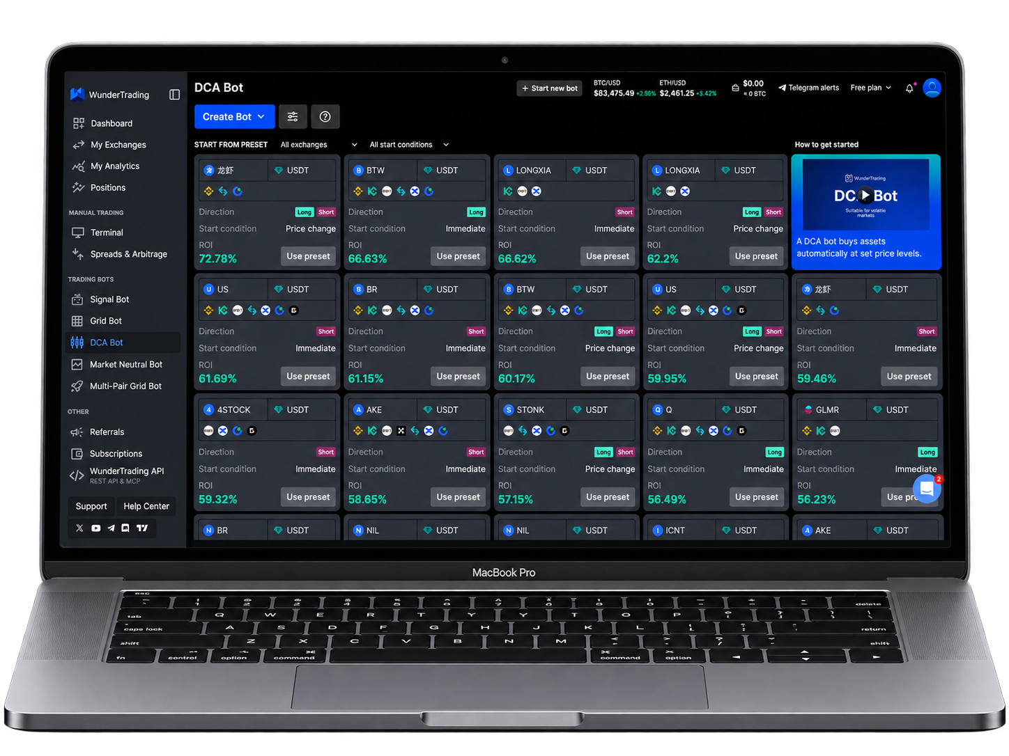 wundertrading crypto tradaing bot pc experience
