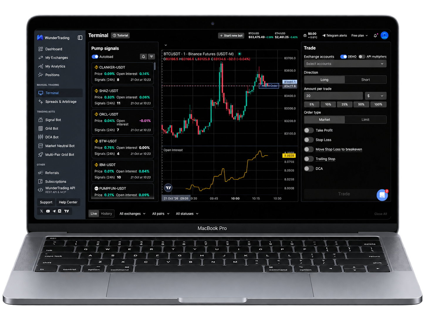 wundertrading crypto tradaing bot pc experience 7