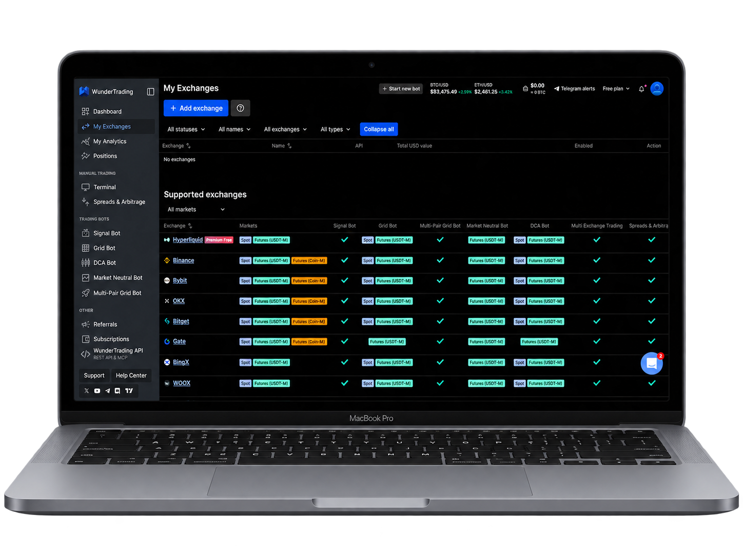 wundertrading crypto tradaing bot pc experience 7